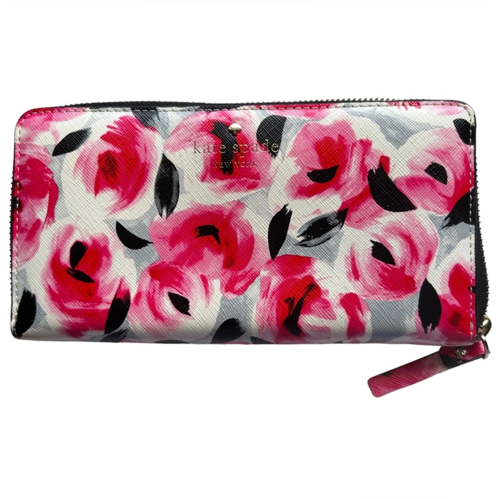 Kate Spade Floral Large Zip Wallet